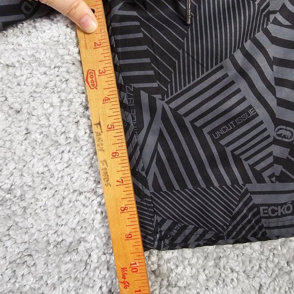 Ecko Unltd Swim Trunks Mens Small Black Mesh Lining Y2K Board Shorts‎ - Picture 7 of 14